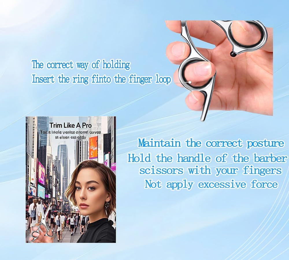 Professional Hair Cutting Shears - Precision Stainless Steel Scissors