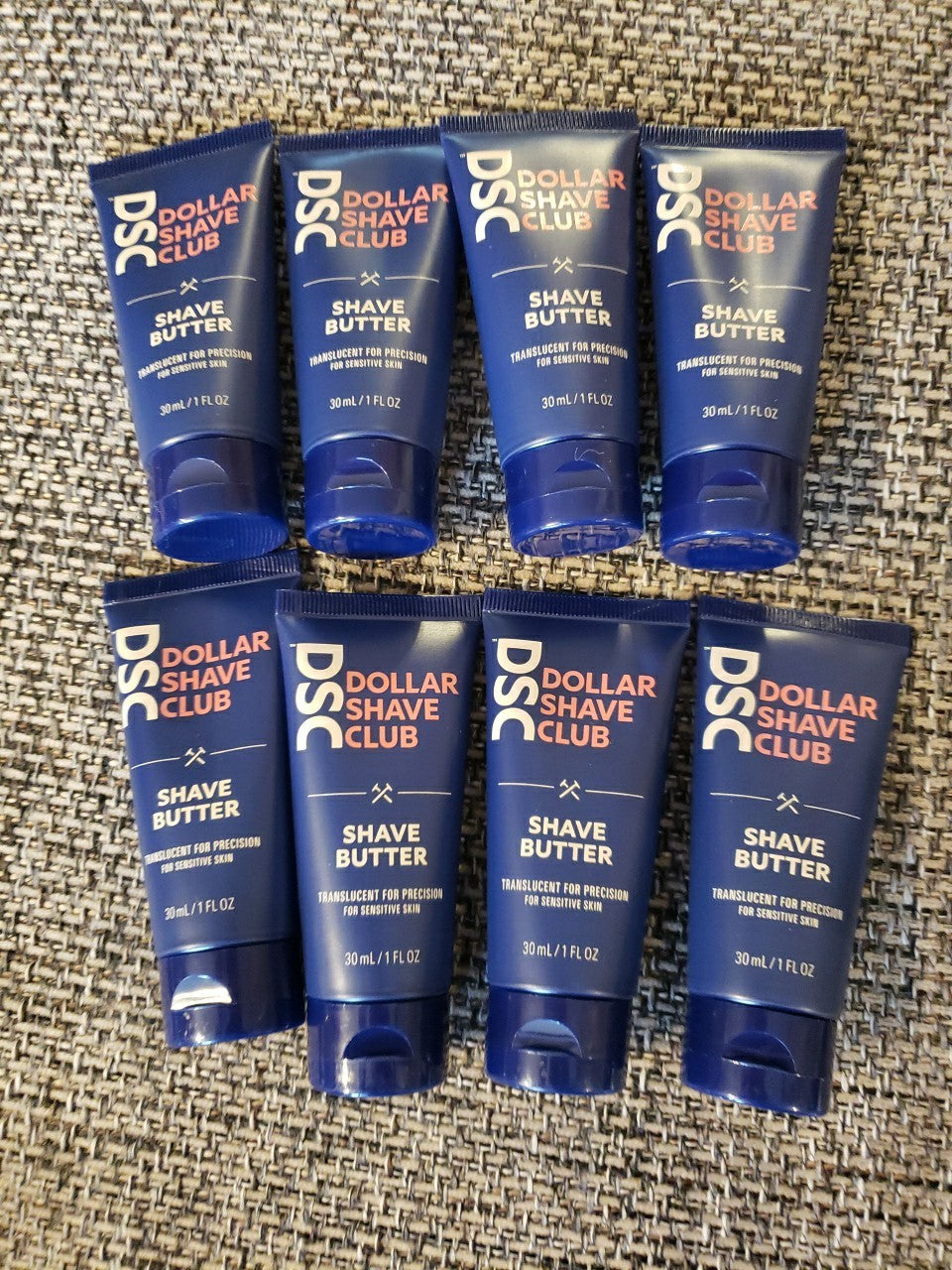 Shaving Butter Set - 8 Pack 1oz Tubes for Smooth Shave