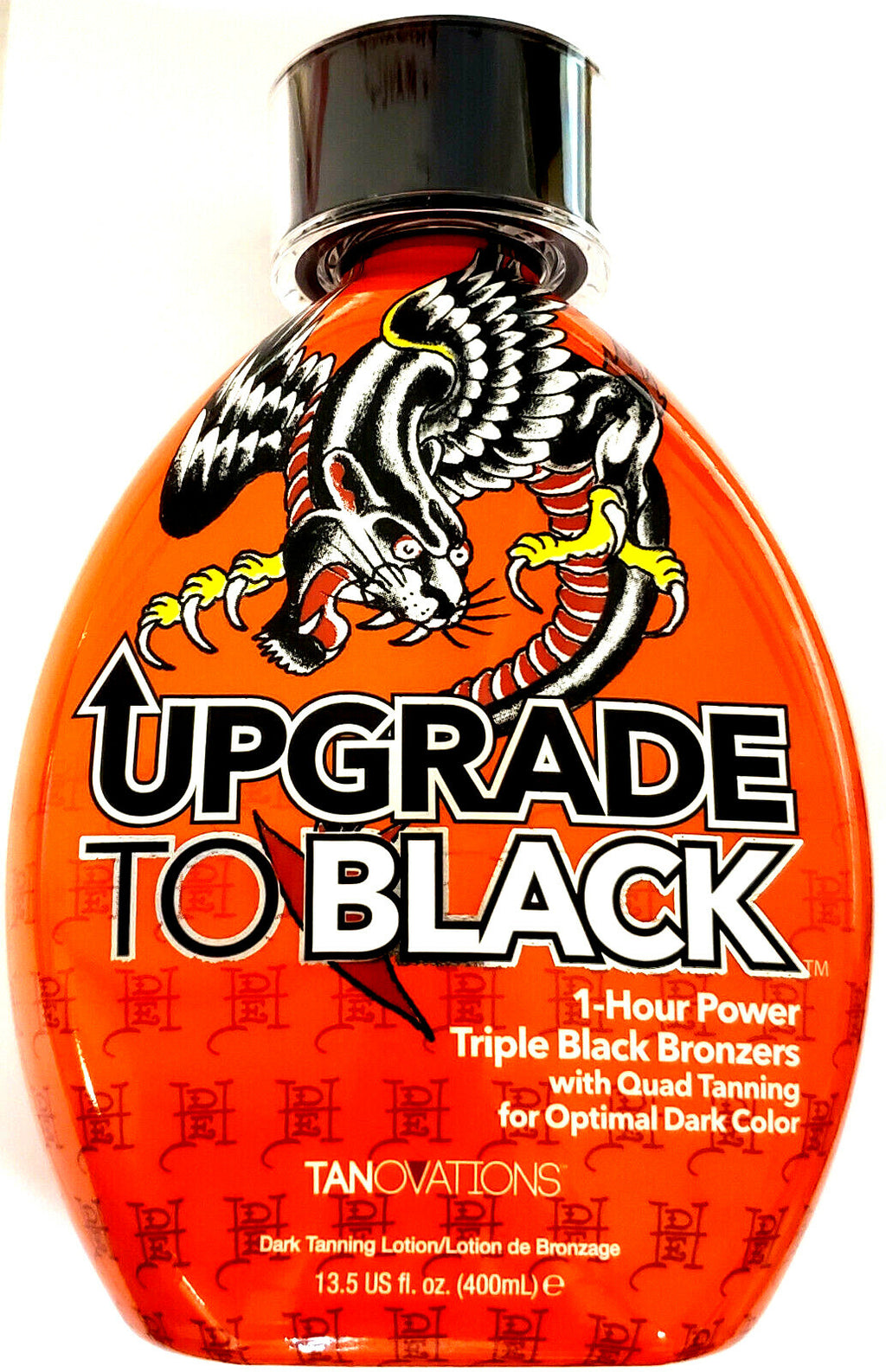 Ed Hardy Black Bronzer Tanning Lotion for Indoor & Outdoor Use - Skin Firming & Fast Darkening