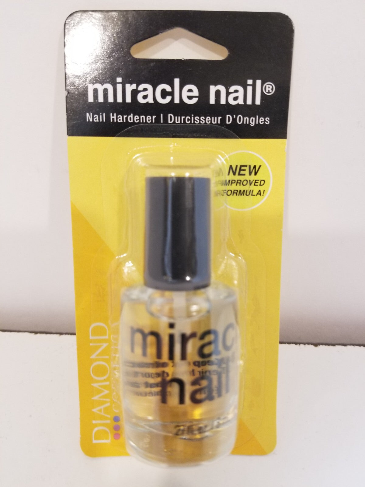 Diamond Miracle Nail Hardener Clear Coat Nail Polish - 0.27 oz