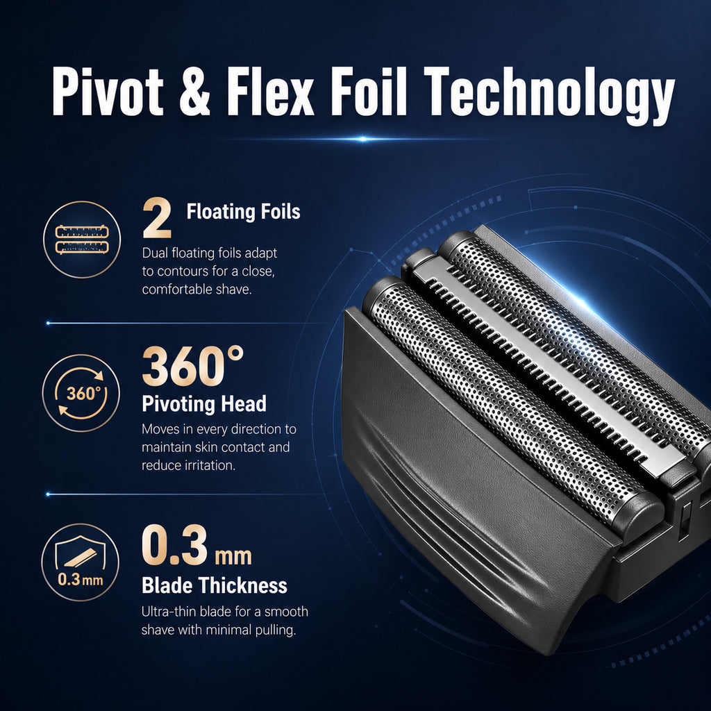 Shaver Replacement Foil and Cutter Blades Set for Remington TITANIUM-X Models