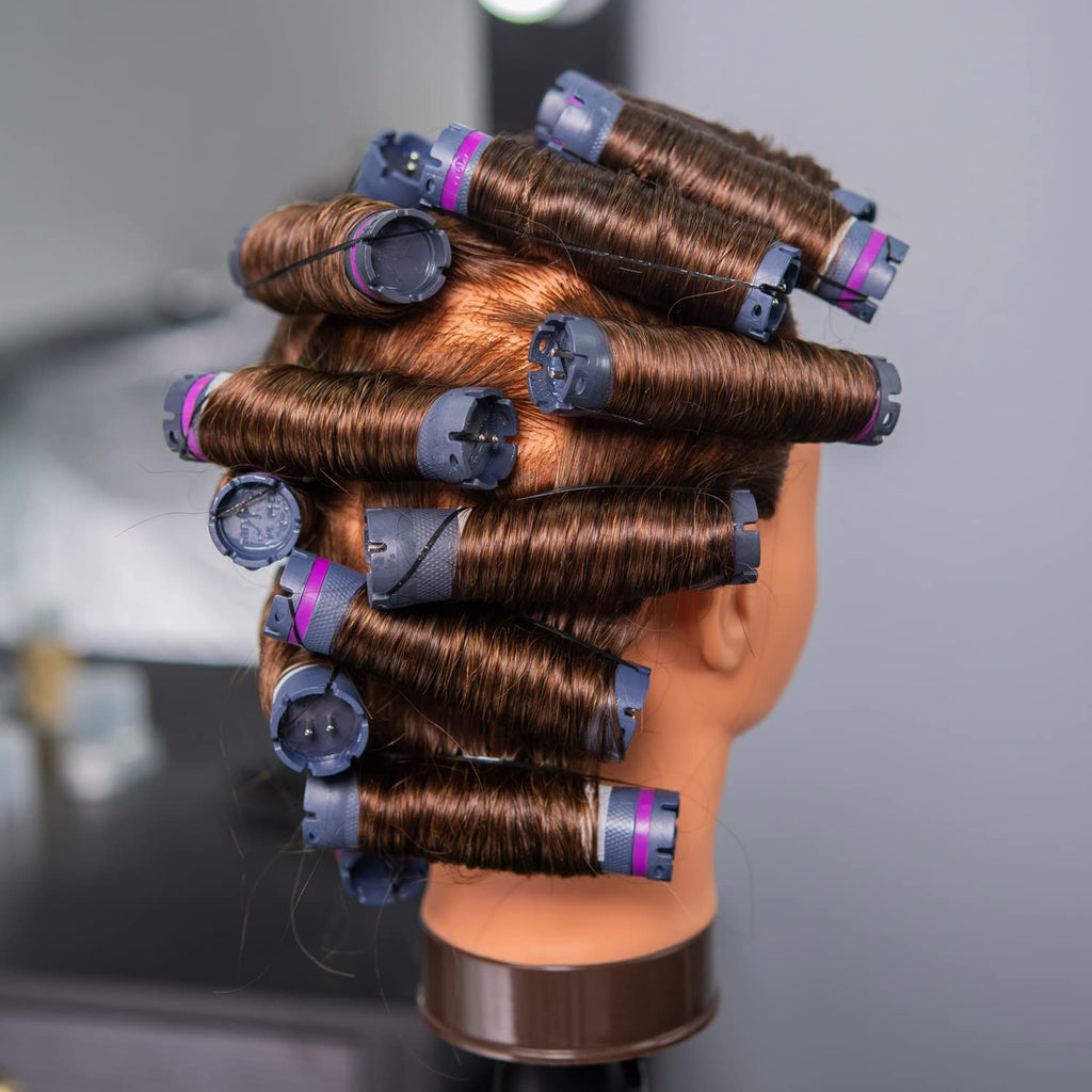 20-22 Inch Female Human Hair Mannequin Head for Hairdressing