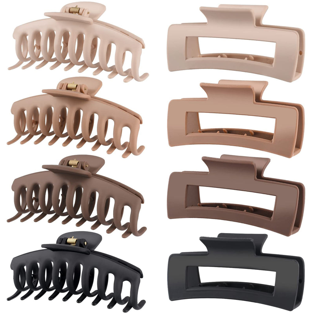 Large Non-Slip Hair Clips for Women - 4.3 Inch Thick Hair Claw Set