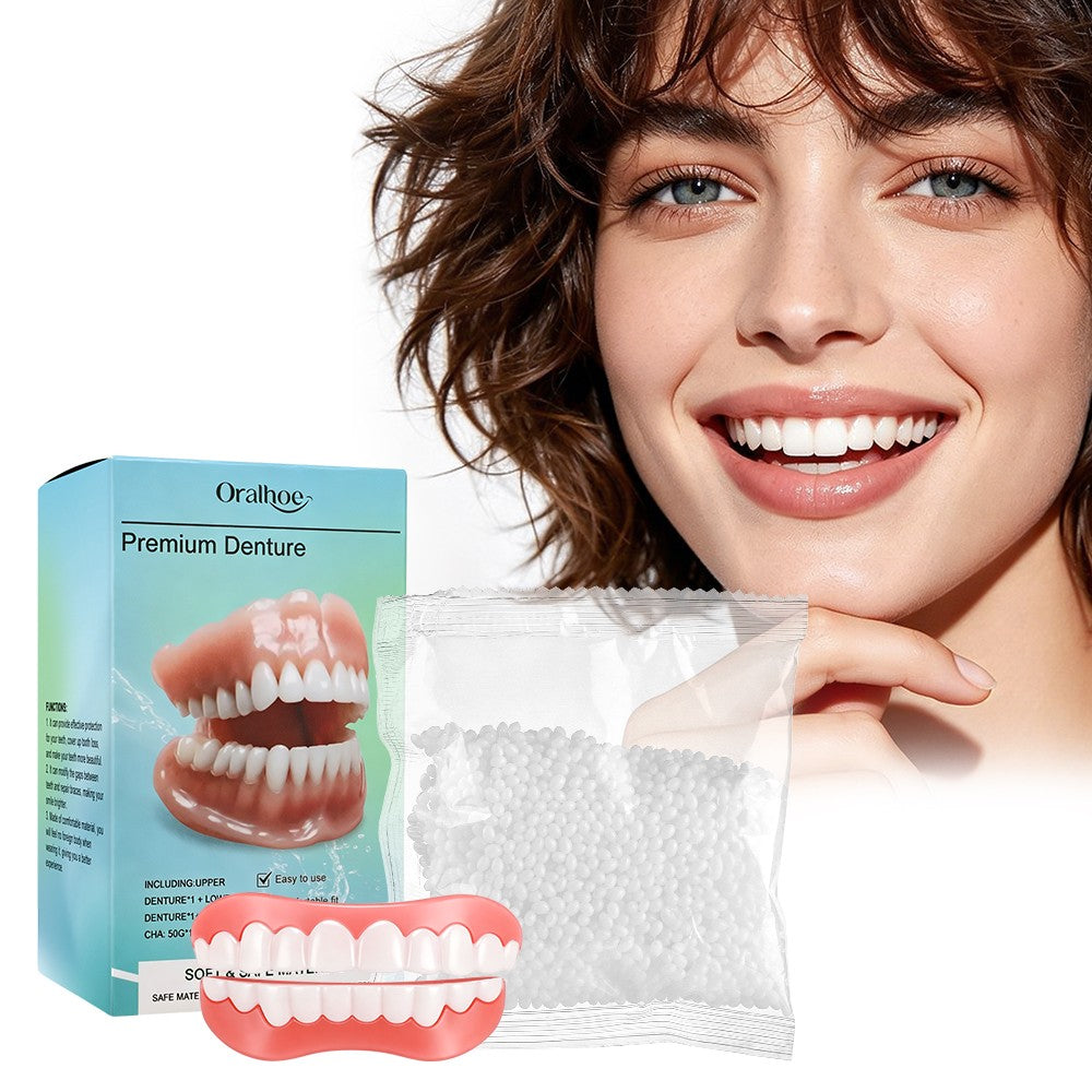 Silicone Denture Repair Kit for Upper & Lower Teeth - DIY Teeth Glue Set