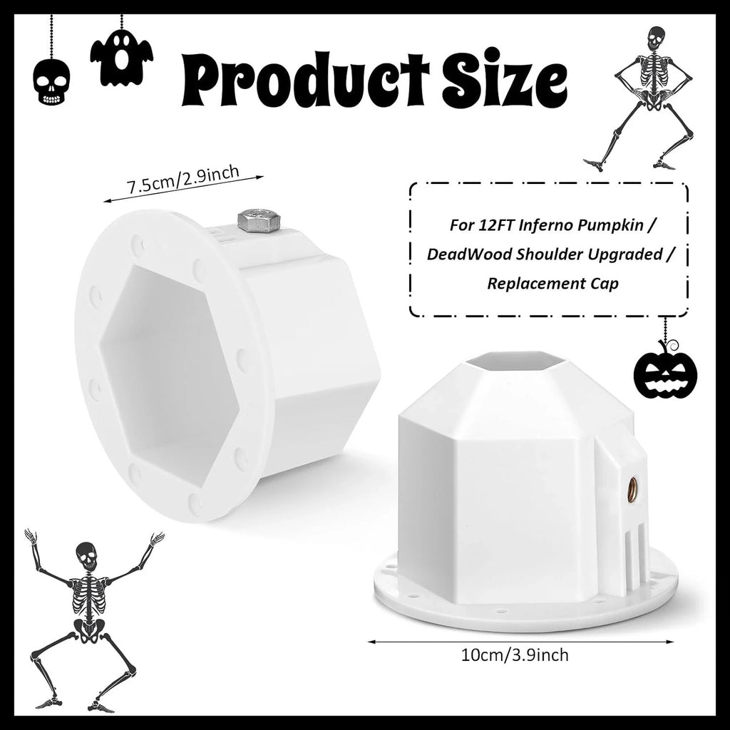 12 Ft Skeleton Replacement Shoulder Parts - Upgraded Full Skeleton Accessories