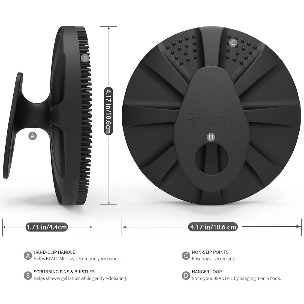 Silicone Body Scrubber with Soft Massage for Daily Exfoliation