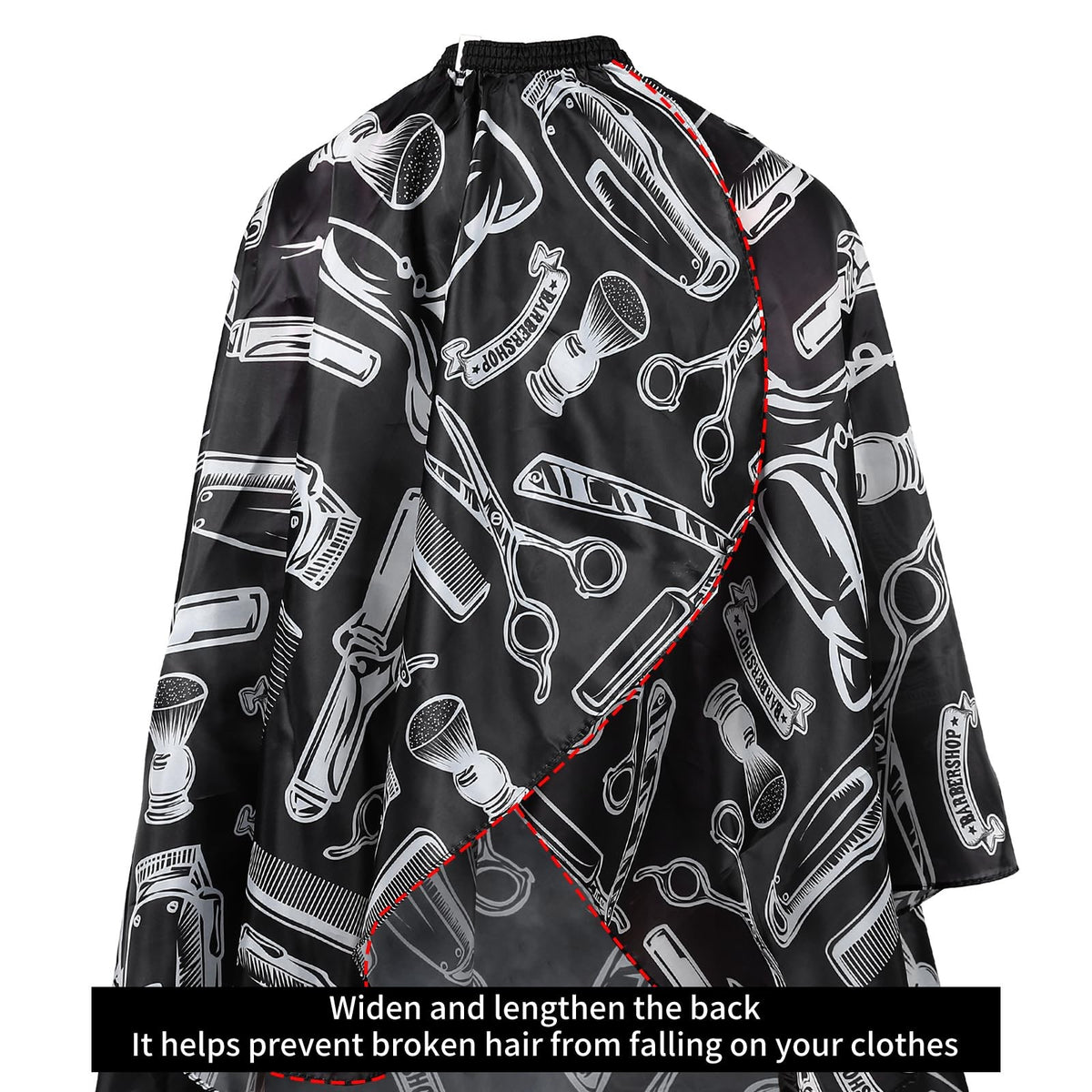 Large Waterproof Barber Hair Cutting Cape Salon Cape for Men & Adults