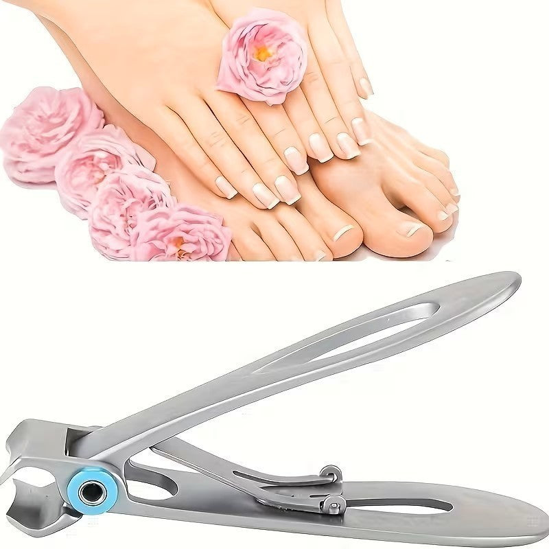 Heavy Duty Wide Jaw Toe Nail Clippers for Thick Nails - Ergonomic & Sharp