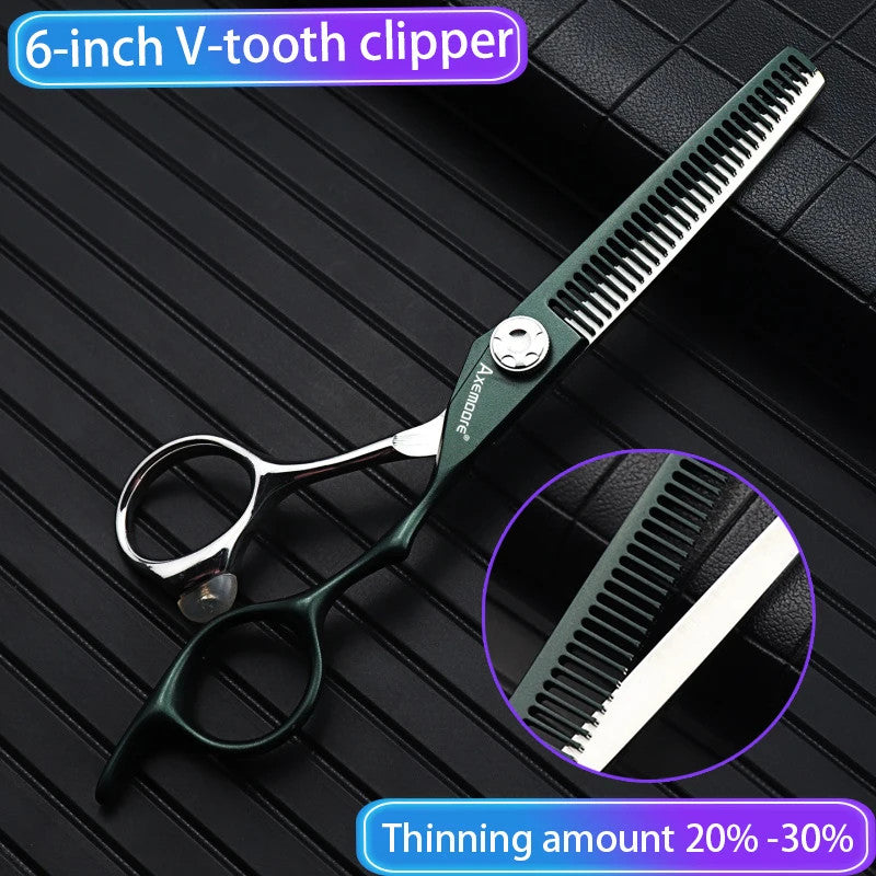 6-Inch Thinning Hair Shears for Stylists - Japan Import 440C Steel