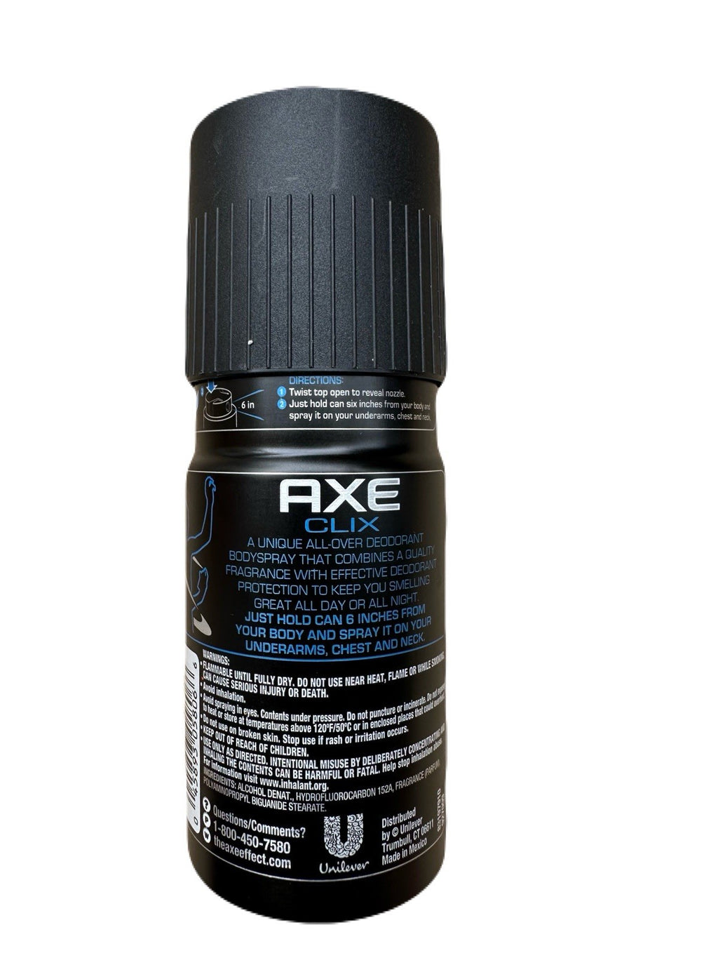 Deodorant Body Spray for Men - Axe Clix 4 oz Discontinued