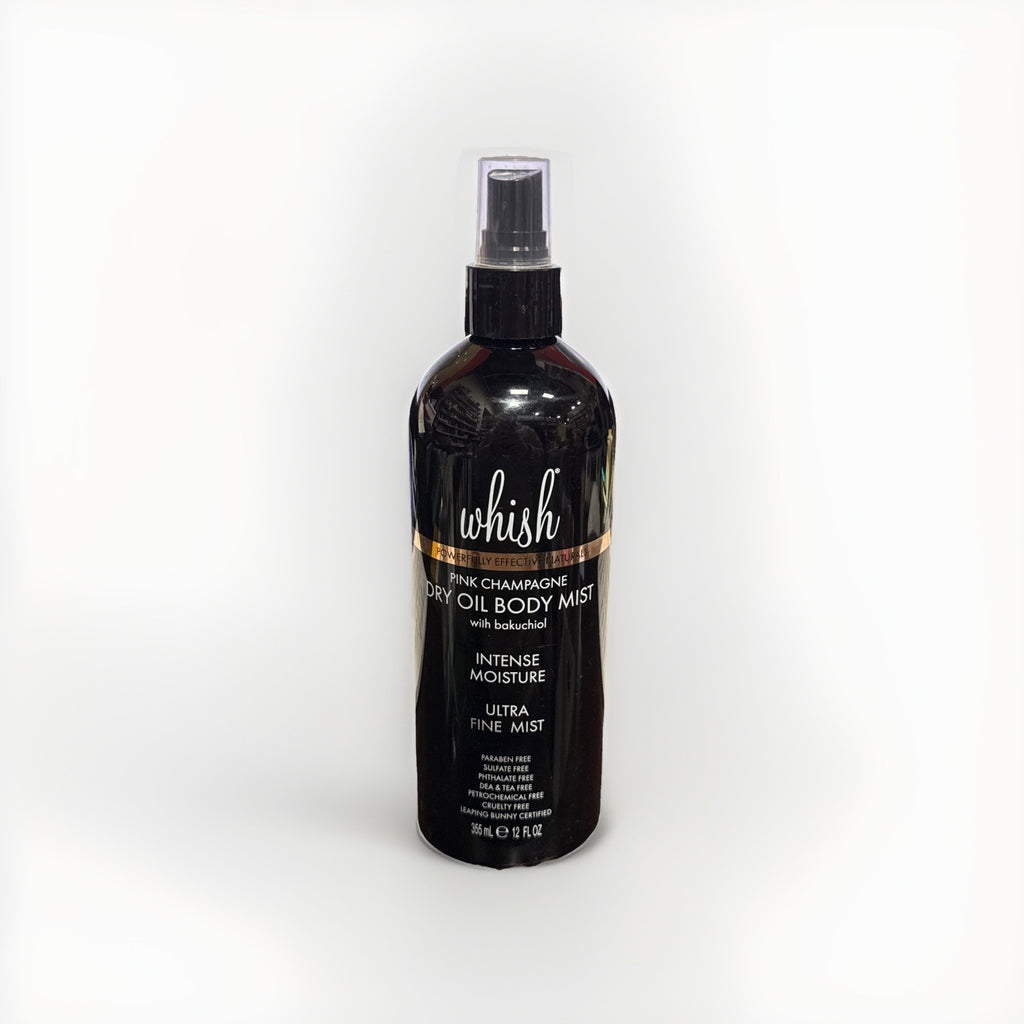 Pink Champagne Dry Oil Body Mist with Bakuchiol - 12oz Moisturizing Spray