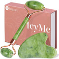 Facial Gua Sha and Jade Roller Set for Skin Tightening and Puffiness Reduction