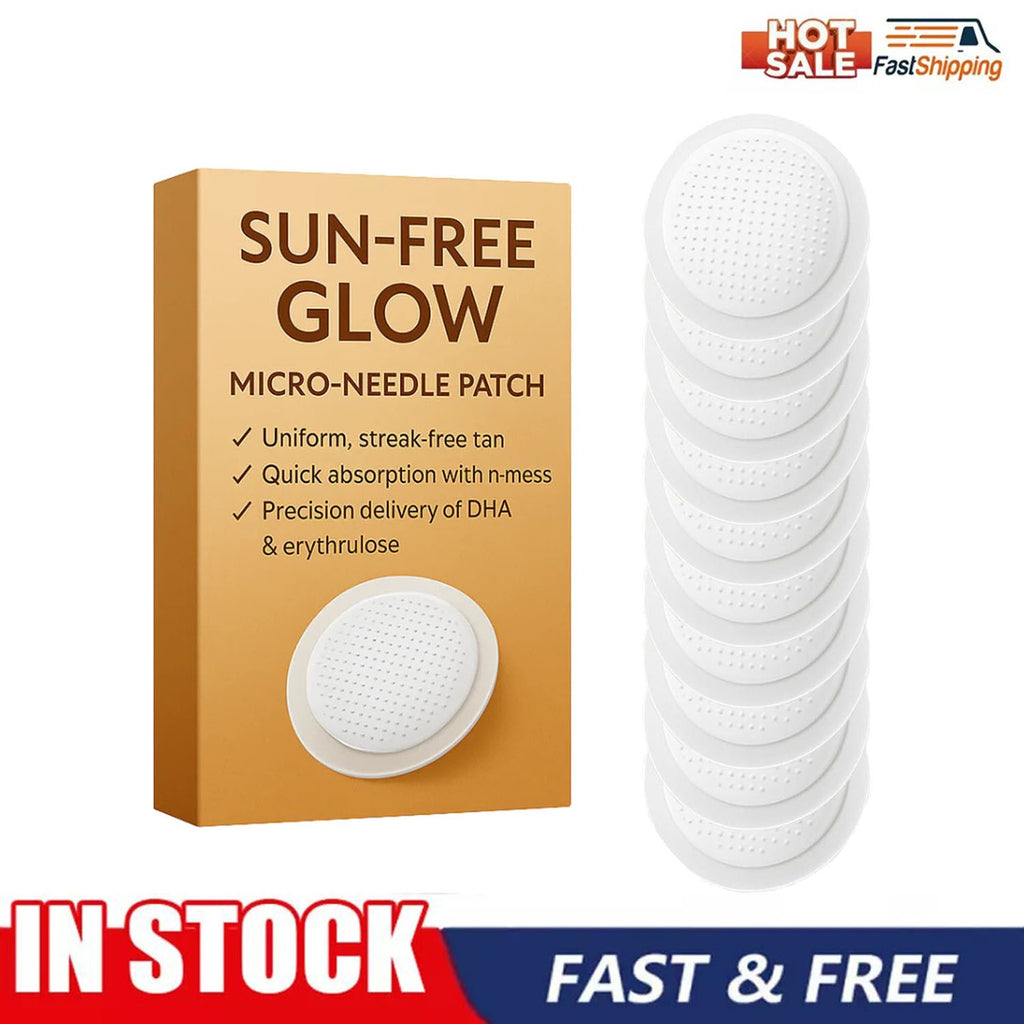 Sun-Free Glow Micro-Needle Tan Patch for Natural Bronze Tan - 10 pcs