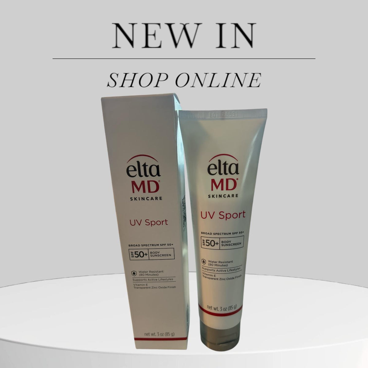EltaMD UV Sport Broad Spectrum SPF 50 Sunscreen 3oz Water-Resistant UV Protection