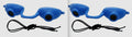UV Eye Protection Goggles for Tanning Beds - 2 Pack Blue FDA Compliant