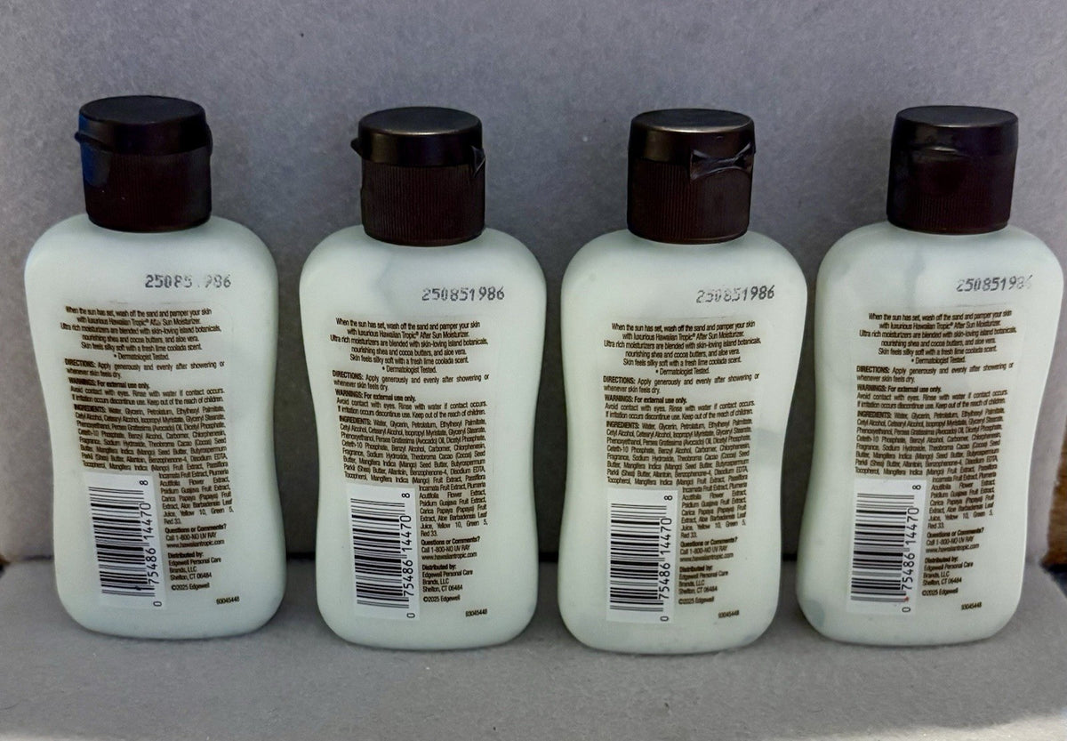 Hawaiian Tropic Lime Coolada After Sun Lotion Travel Size 2 fl oz - 4 Pack