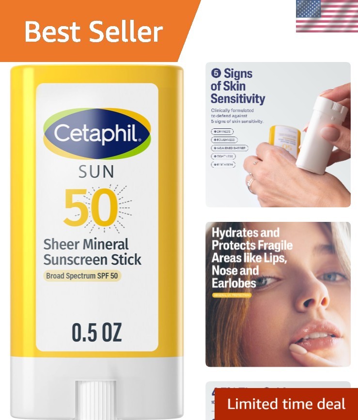 Reef Safe Mineral Sunscreen Stick SPF 50 Hydrating Fragrance-Free 0.5oz