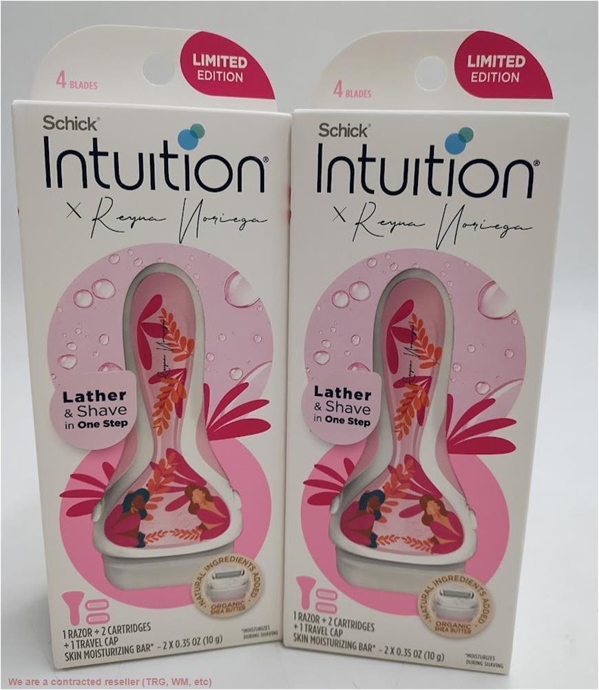 2 Pack Womens Razor Set with Moisturizing Shear Butter - Pink