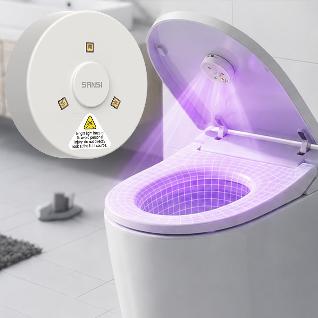 2-Pack UVC Toilet Sanitizer Light with Auto Sensor & Disinfection Lamp