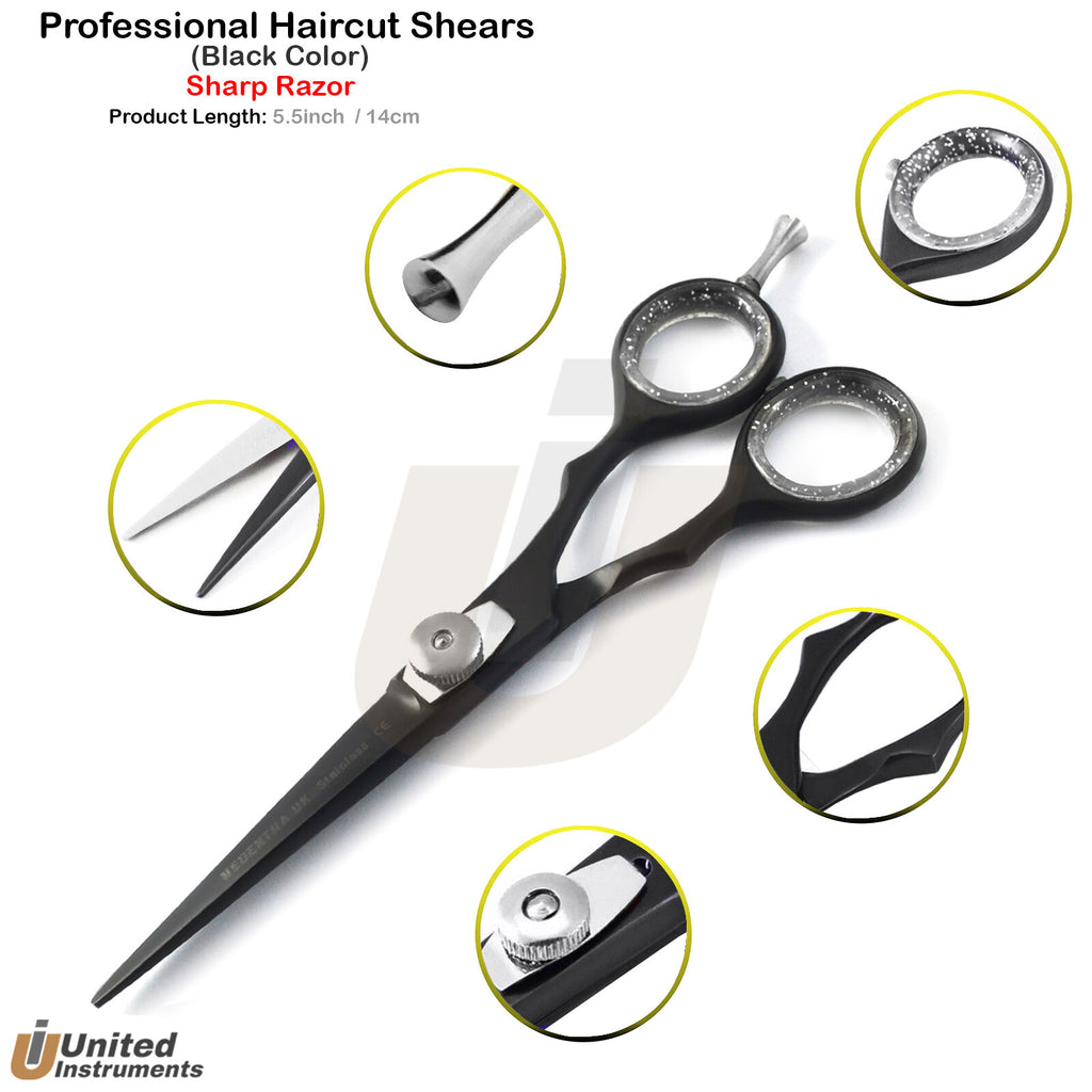 5.5 Inch Professional Hair Cutting Scissors - Barber & Stylist Shears