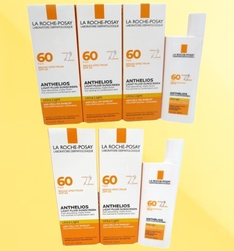 La Roche-Posay Anthelios Ultra Light SPF 60 Sunscreen, 1.7 oz, 5-Pack
