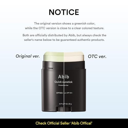 SPF50+ Sunscreen Stick for Dry & Sensitive Skin No White Cast Aloe Centella