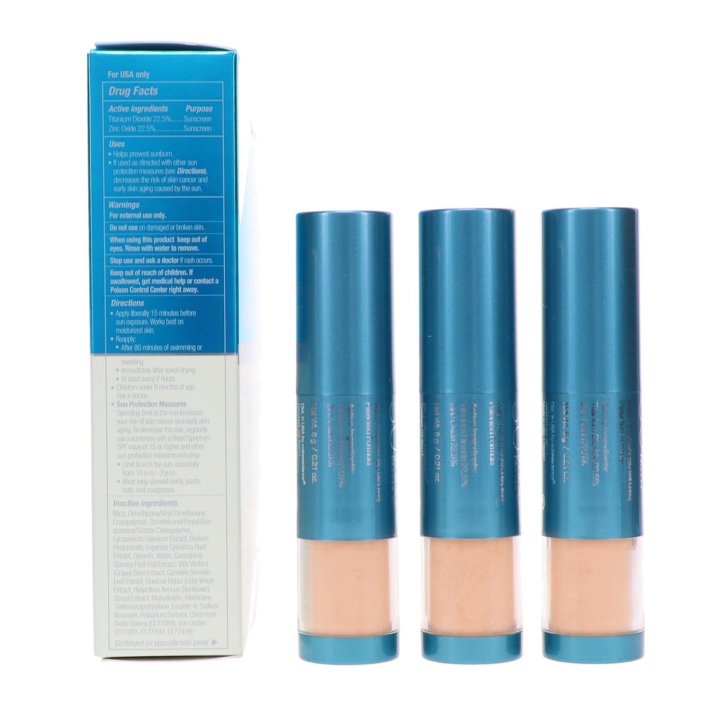 Sun Protection Brush-On Sunscreen SPF 50 Medium Pack of 3