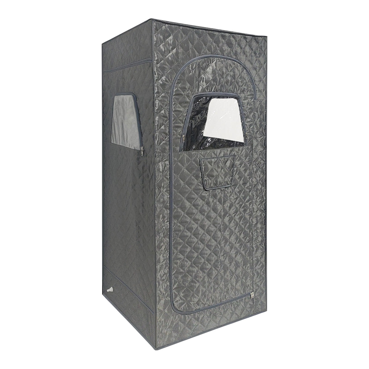 Portable Steam Sauna Tent with 2.6L Steamer & Folding Chair Gray