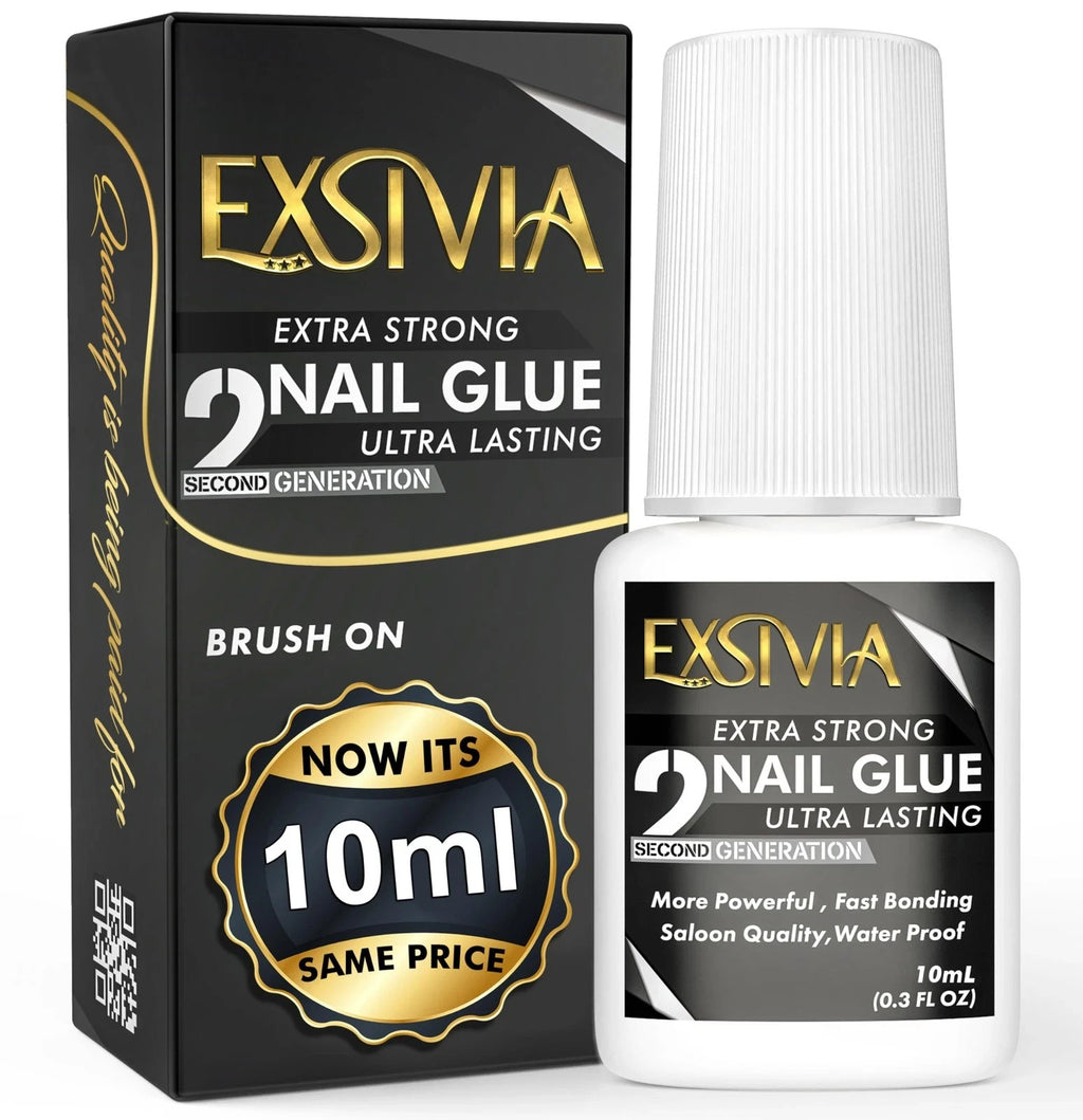 Super Strong Nail Glue for Press-On & Acrylic Nails 10ml - Waterproof & Fast Dry