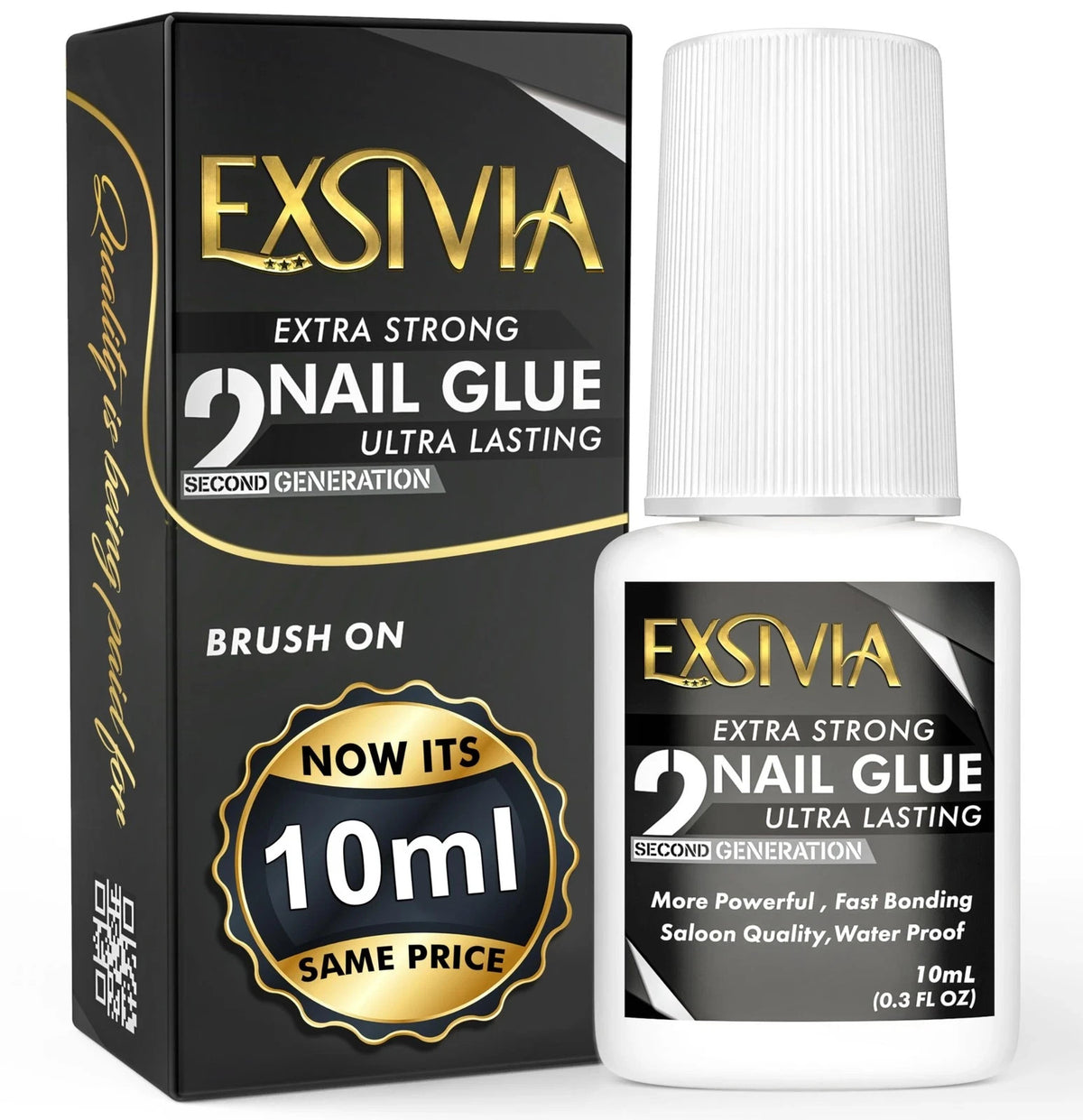 Super Strong Nail Glue for Press-On & Acrylic Nails 10ml - Waterproof & Fast Dry