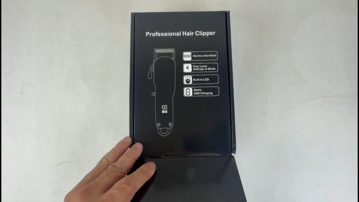 Cordless Hair Clippers Trimmer Kit for Men with Digital Display and Multiple Guards
