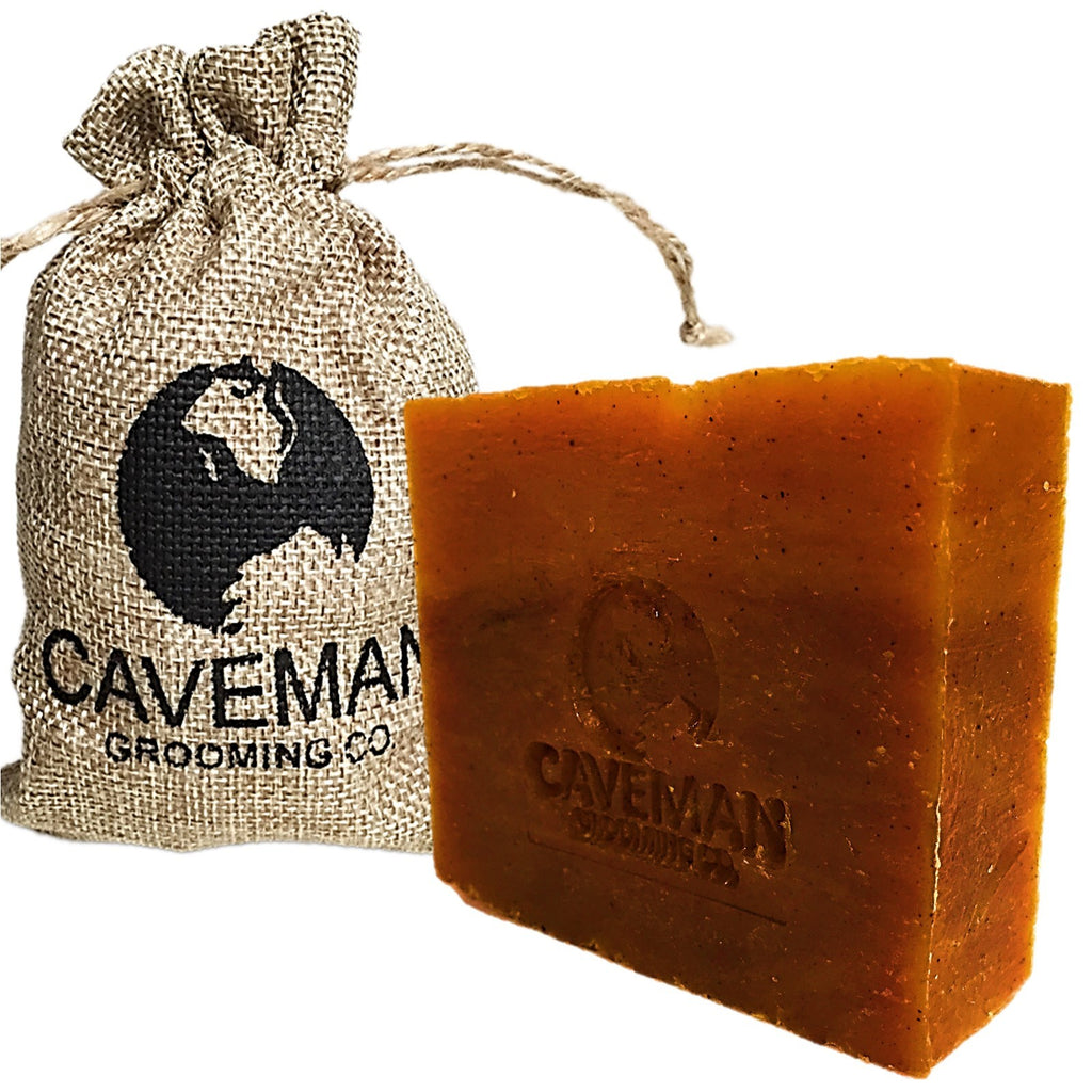 Pine Tar Charcoal Bar Soap for Men - Natural Grooming 5oz