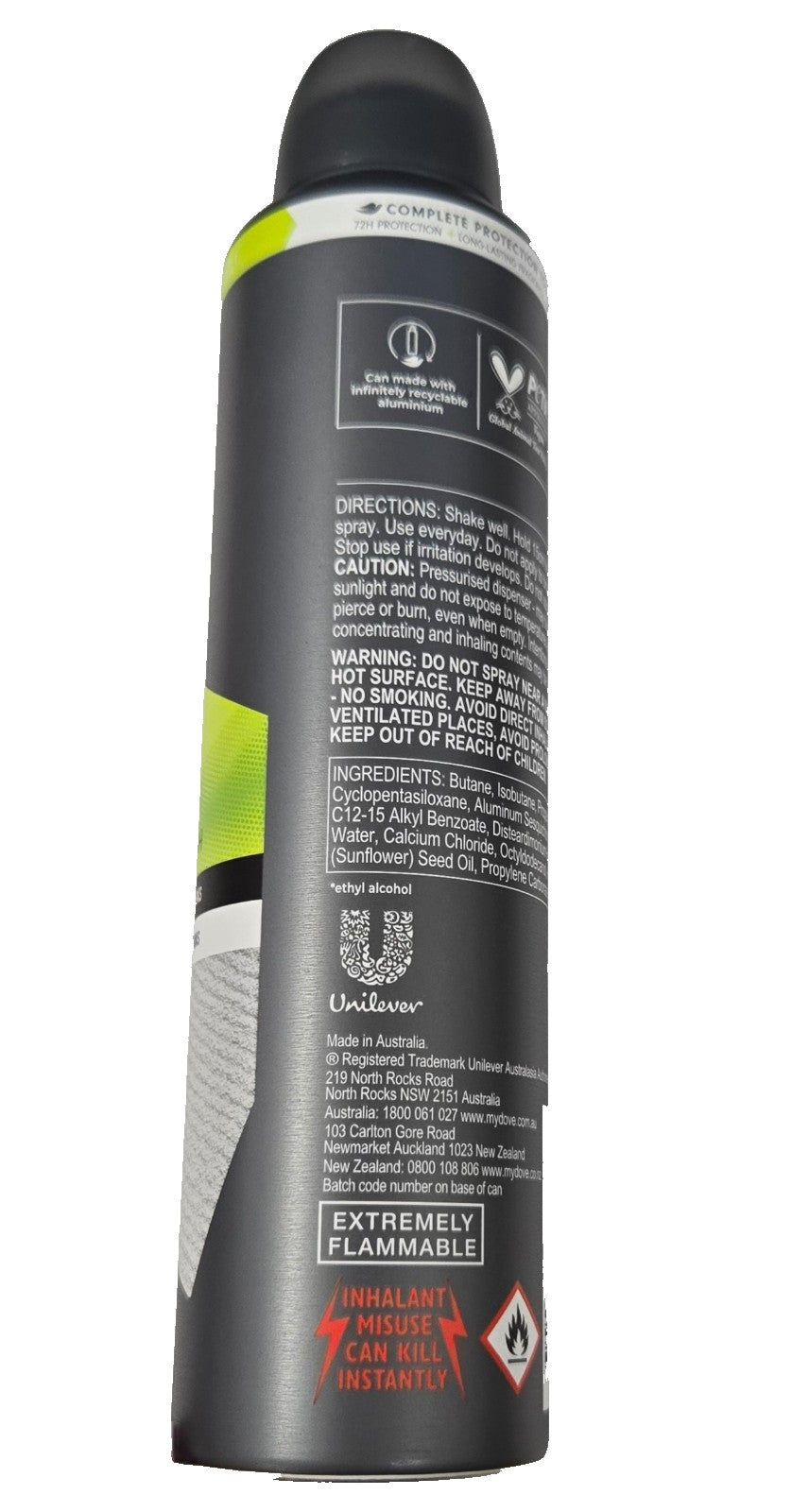 Men's 72H Antiperspirant Deodorant Spray - Invisible Fresh, 3 Pack 750ml