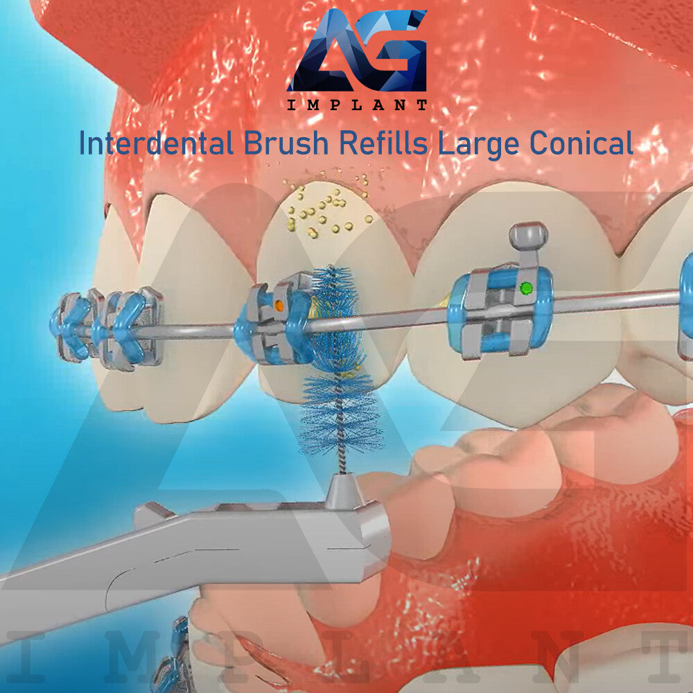 Dental Orthodontic Interdental Brush Refills - Floss Tooth Hygiene 6pcs