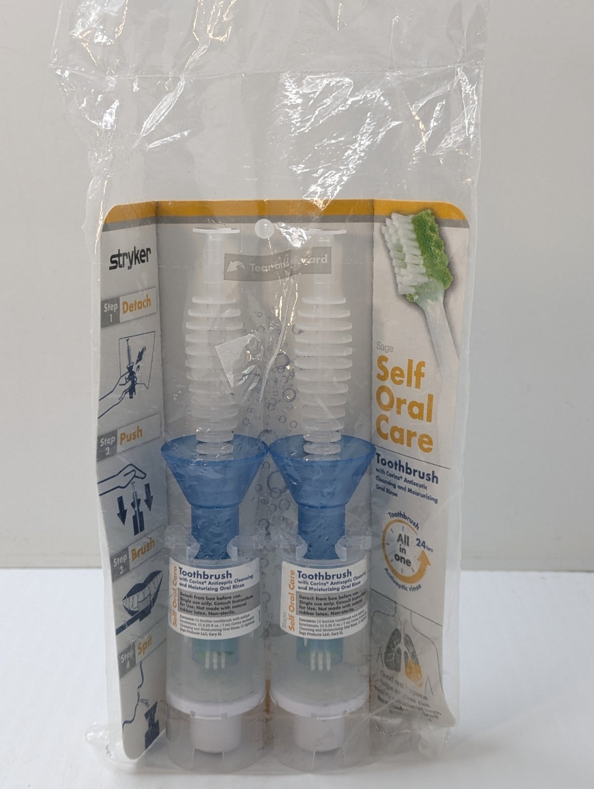 Self Oral Care Toothbrushes 2 Pack - Expires 10/15/2025