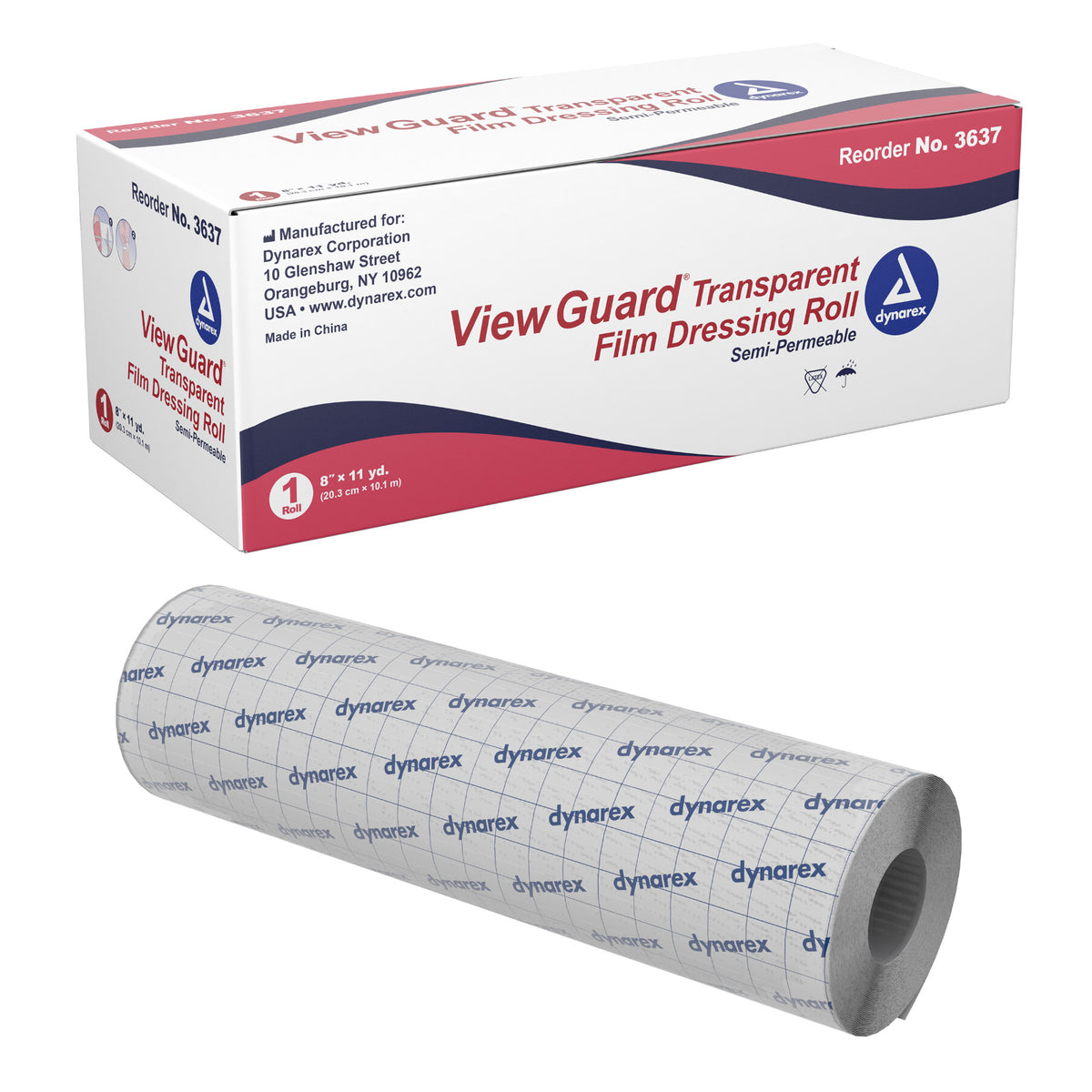 View Guard Transparent Film Dressing Roll - Non-Sterile Wound Dressing 2"x11yd to 10"x11yd