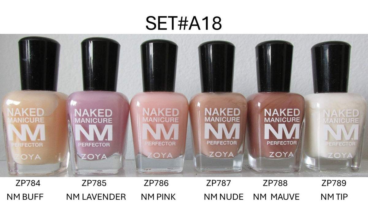 Zoya Nail Polish Set #A18 - 6 Shades for Salon & Personal Use