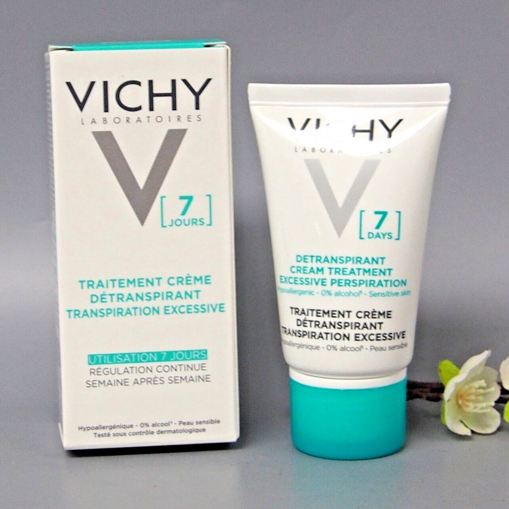 Vichy 7-Day Anti-Perspirant Deodorant Cream - 2 Pack, 30ml