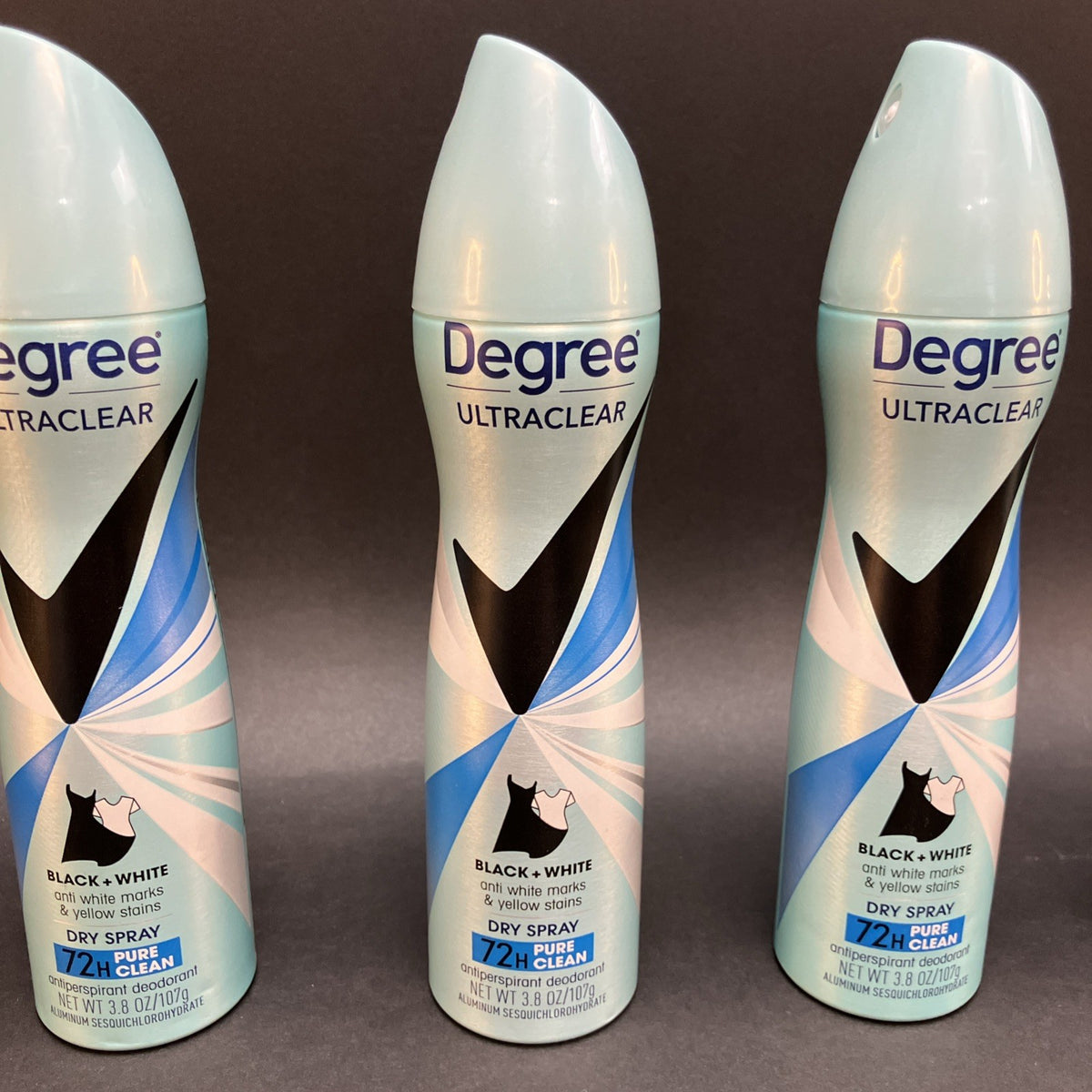4-Pack Deodorant Spray Set - Pure Clean Fresh Scent, Long-Lasting Protection