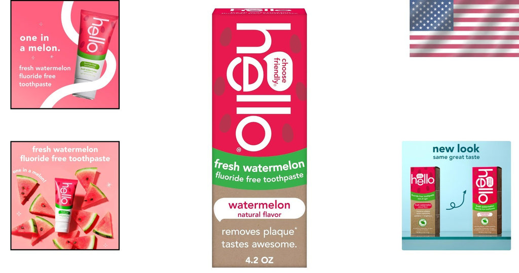 Kids Watermelon Toothpaste 4.2 oz Fluoride-Free Gentle Oral Care
