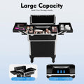 Professional Rolling Makeup Case with Metal Travel Luggage Storage