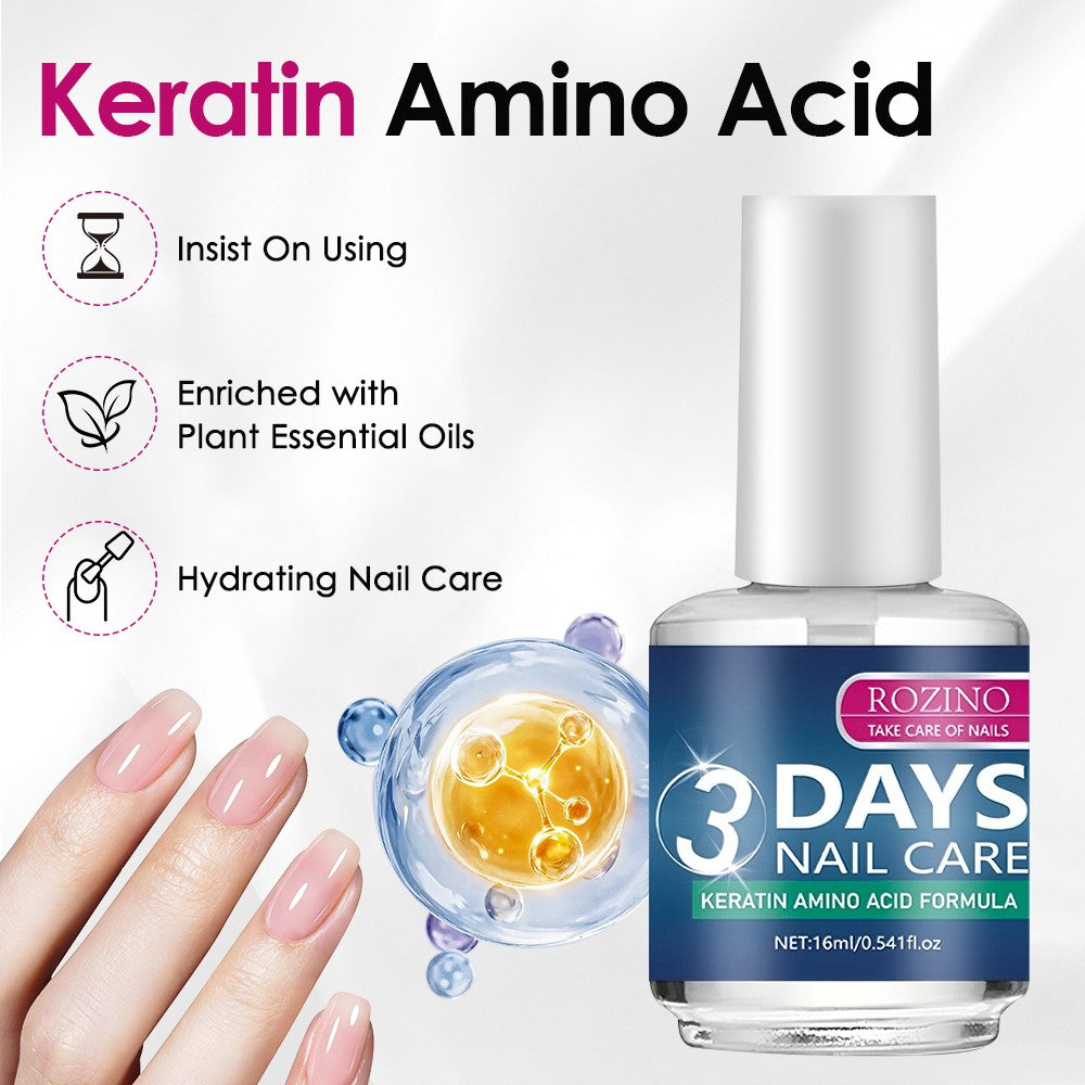 Nail Care Oil Set with Keratin & Amino Acids - Strengthen & Shine, 16ml, 2 Pack