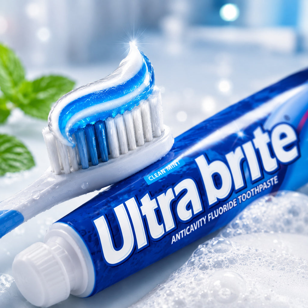 Ultra Brite Whitening Toothpaste Clean Mint 6 Oz - 3 Pack