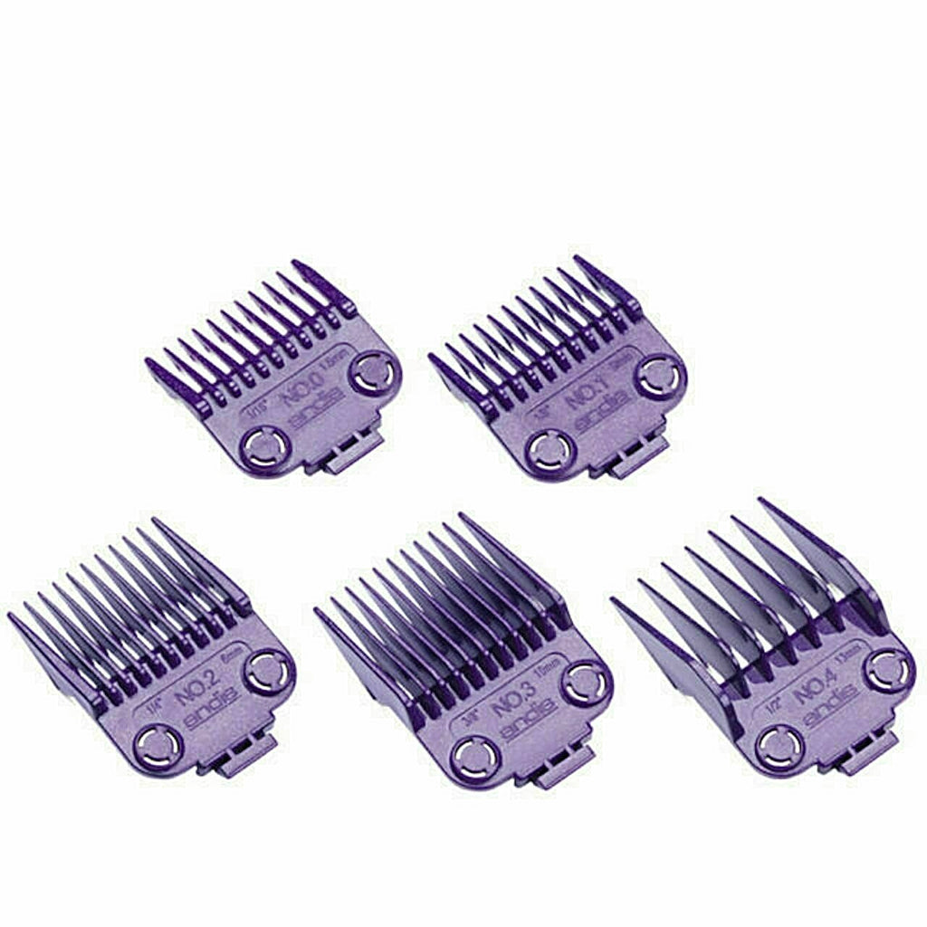 Dual Magnet Small Hair Clipper Comb Set for Accurate Hair Cutting - 5 Sizes