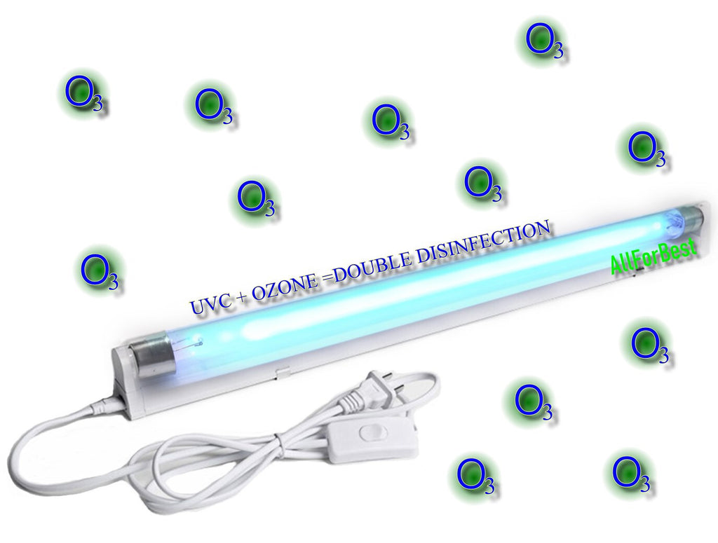 UVC Light Sanitizer with Ozone Disinfection 6W Wall Mount & Portable