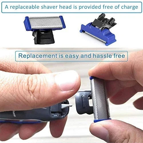 Replacement Heads for Microtouch Solo Electric Shaver Trimmer - Pack of 6