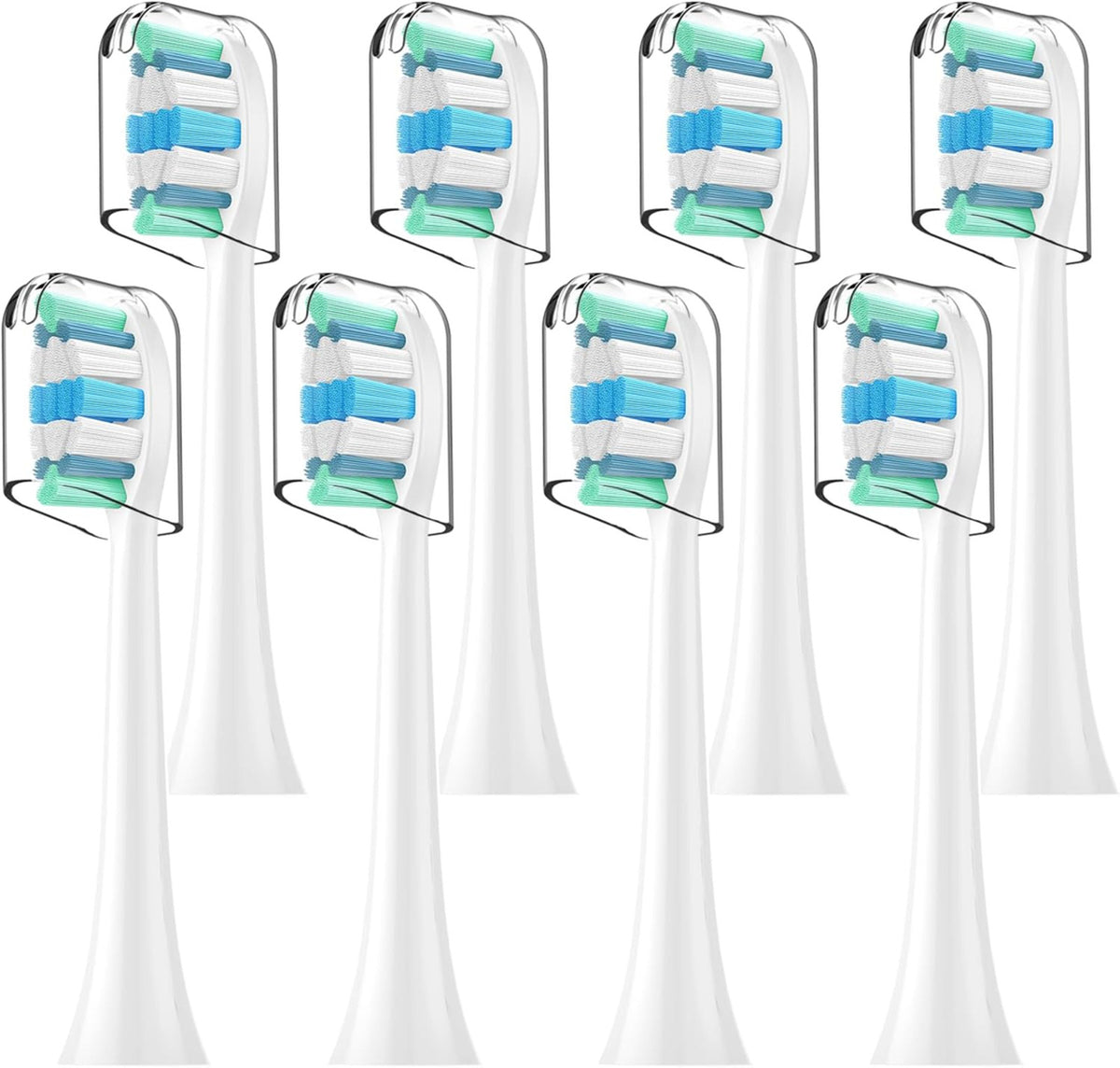 Electric Toothbrush Replacement Heads 8 Pack Soft Dupont Bristles Compatible with Philips Sonicare