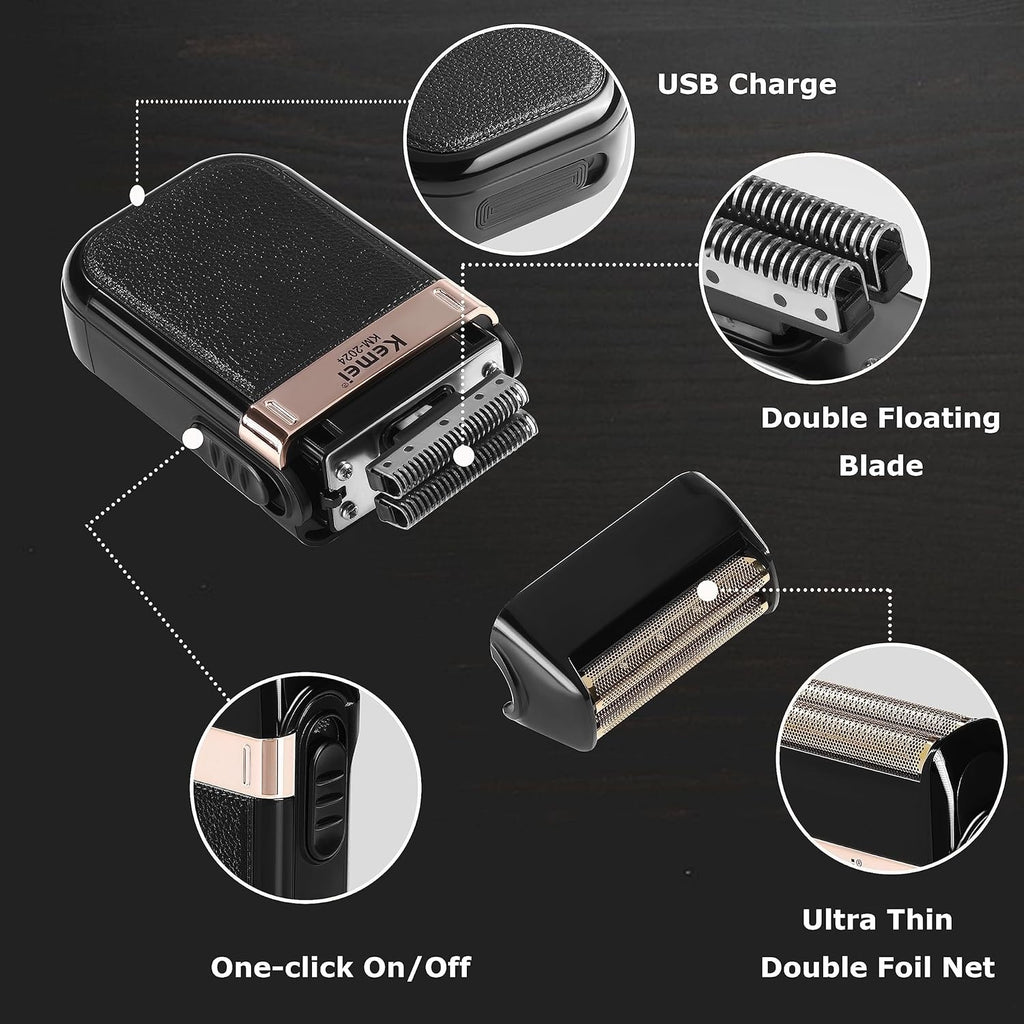 USB Rechargeable Electric Shaver Trimmer Razor for Men & Family Grooming