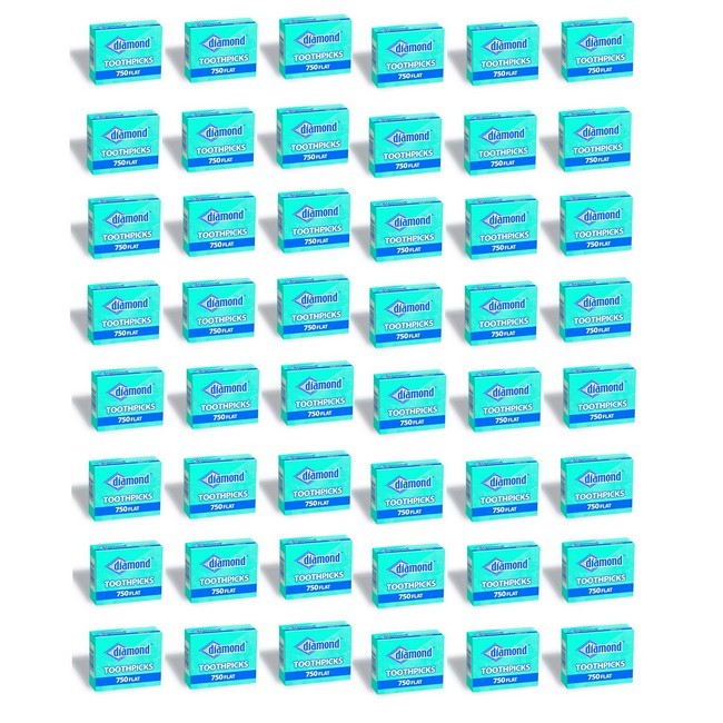 Bulk Flat Toothpicks 750 Count, Pack of 48 – Ideal for Baking & Catering