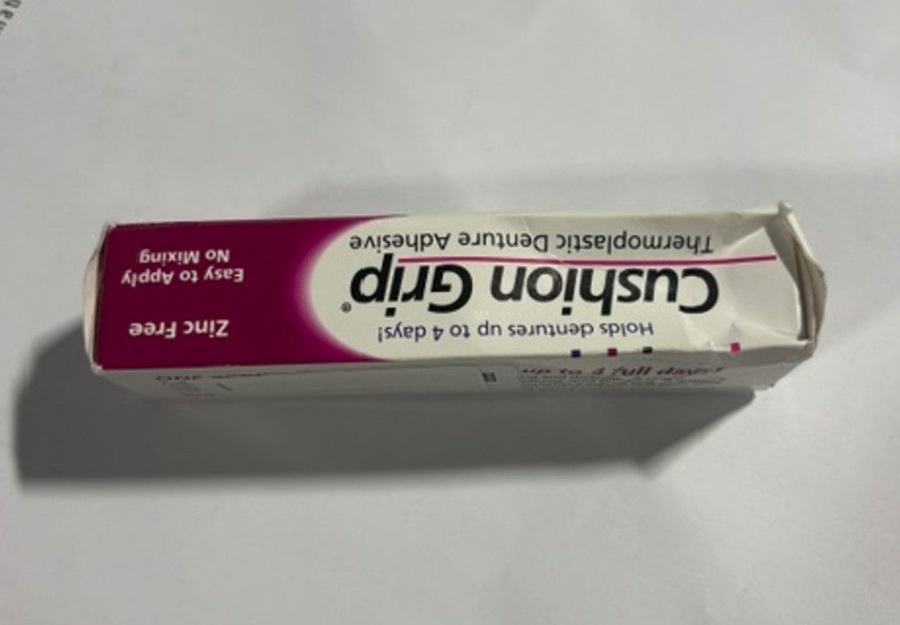 Denturist-Grade Denture Adhesive Cushion Grip 1 Oz - Waterproof, Mess-Free